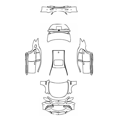 Pre-Cut PPF Mercedes-Benz E Class Sedan AMG E63 2020 - PPF-Kits