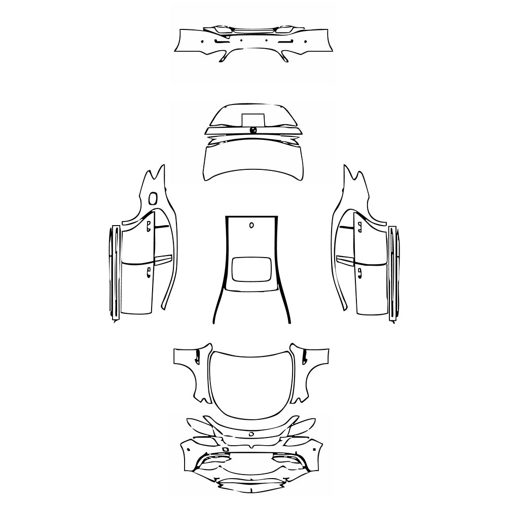 Pre-Cut PPF Mercedes-Benz E Class Sedan AMG E63 S 2020 - PPF-Kits