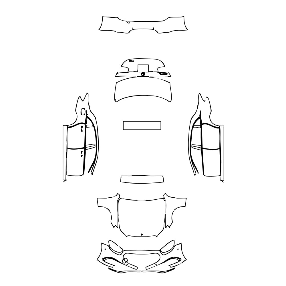 Pre-Cut PPF Mercedes-Benz E Class Sedan Luxury Extended Wheelbase 2022 - PPF-Kits
