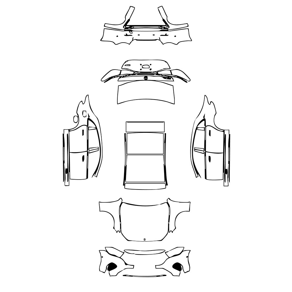 Pre-Cut PPF Mercedes-Benz E Class Sedan Luxury Extended Wheelbase 2025 - PPF-Kits