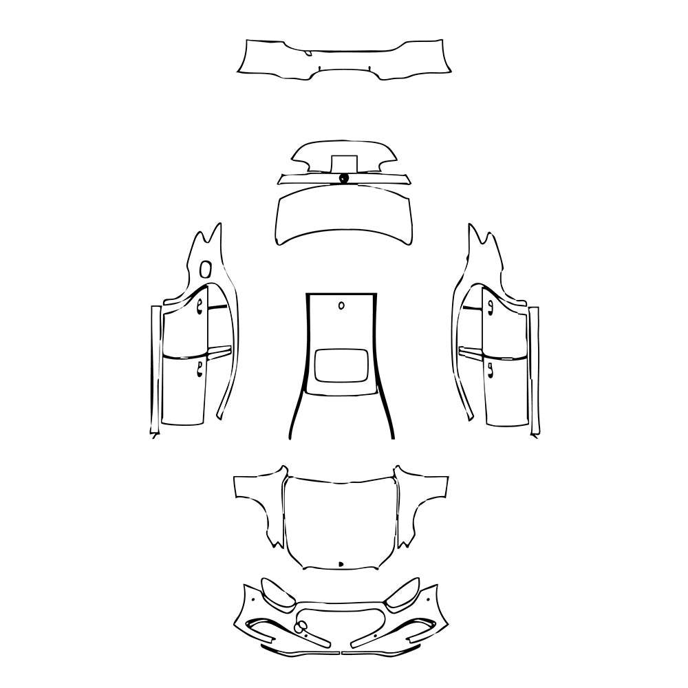 Pre-Cut PPF Mercedes-Benz E Class Sedan Luxury Standard Wheelbase 2021 - PPF-Kits
