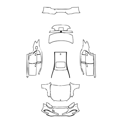 Pre-Cut PPF Mercedes-Benz E Class Sedan Luxury Standard Wheelbase 2022 - PPF-Kits