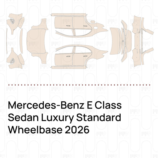 PPF precortado Mercedes-Benz E Class Sedan Luxury Standard Wheelbase 2026