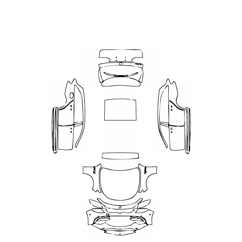 Pre-Cut PPF Mercedes-Benz E Class Wagon Estate AMG E63 2019 - PPF-Kits