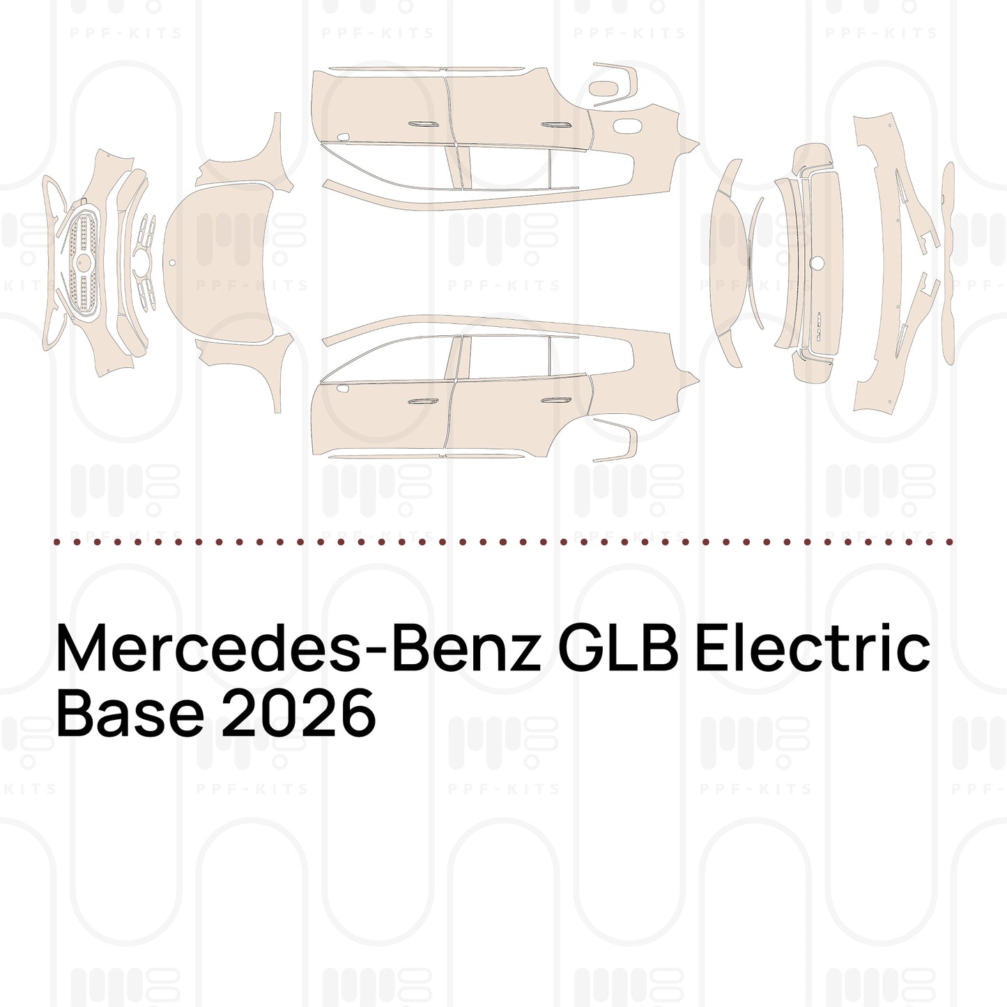 PPF precortado Mercedes-Benz GLB Electric Base 2026