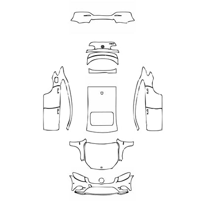 Pre-Cut PPF Mercedes-Benz GLC Coupe AMG GLC43 2019 - PPF-Kits