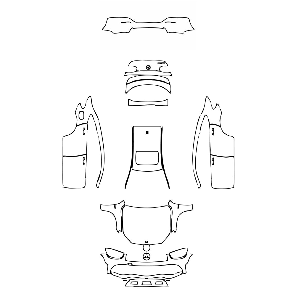 Pre-Cut PPF Mercedes-Benz GLC Coupe AMG GLC43 2020 - PPF-Kits