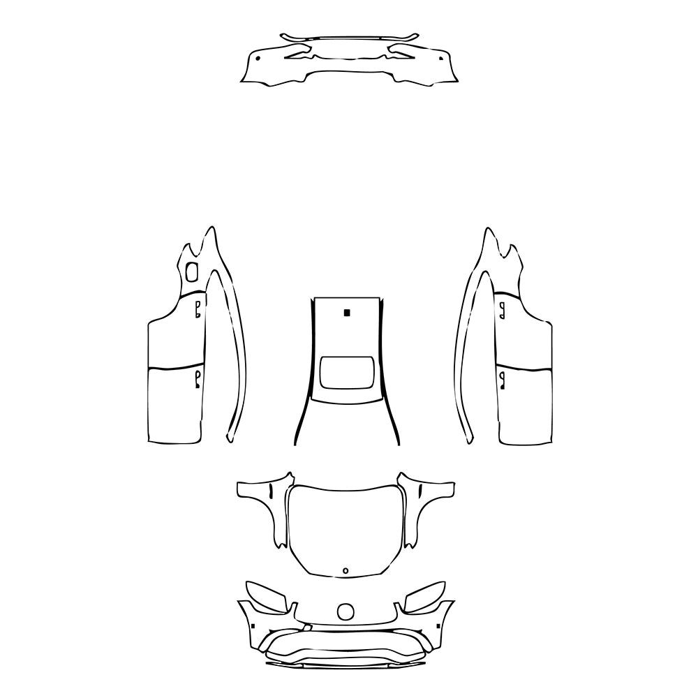 Pre-Cut PPF Mercedes-Benz GLC Coupe AMG GLC63S 2021 - PPF-Kits