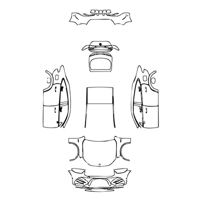 Pre-Cut PPF Mercedes-Benz GLC Coupe AMG GLC 63 S e Performance 2025 - PPF-Kits