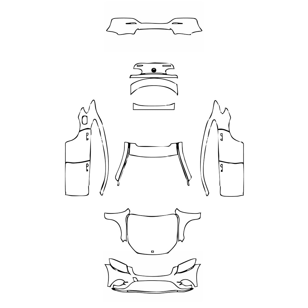 Pre-Cut PPF Mercedes-Benz GLC Coupe AMG line 2018 - PPF-Kits