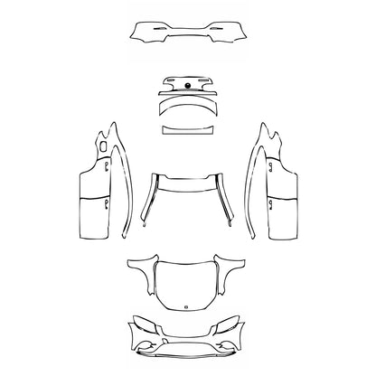 Pre-Cut PPF Mercedes-Benz GLC Coupe AMG line 2018 - PPF-Kits