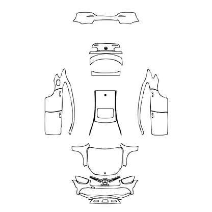 Pre-Cut PPF Mercedes-Benz GLC Coupe AMG line 2021 - PPF-Kits