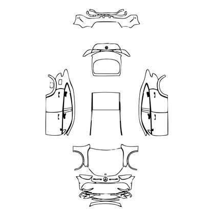 Pre-Cut PPF Mercedes-Benz GLC Coupe AMG line 2025 - PPF-Kits