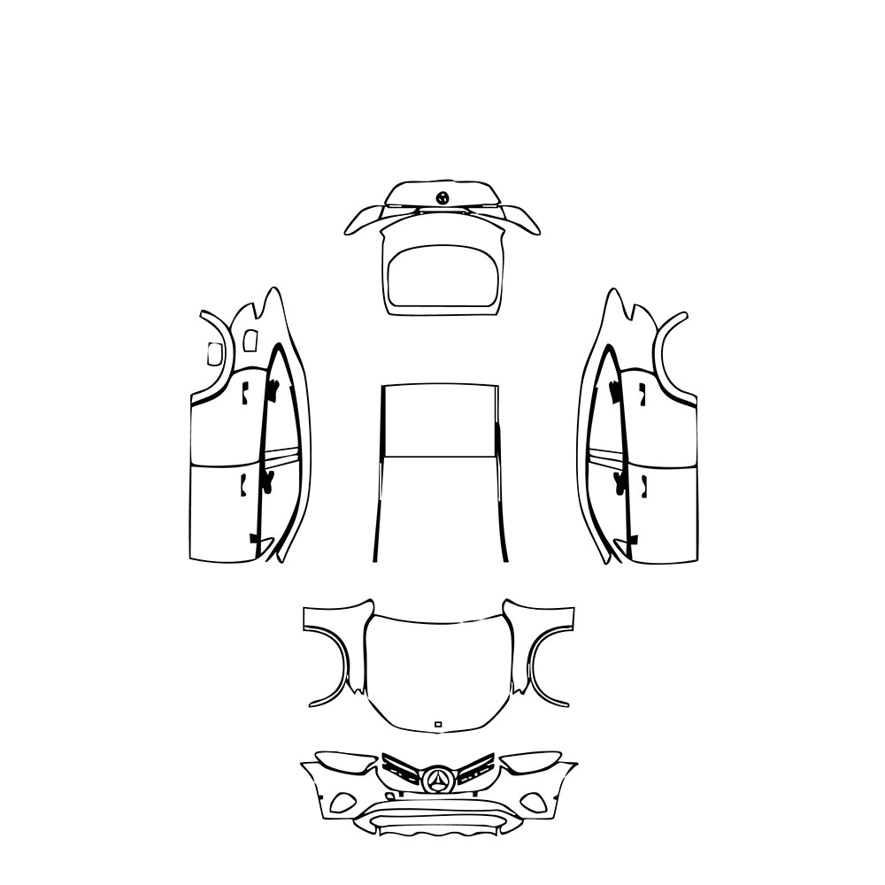 Pre-Cut PPF Mercedes-Benz GLC Coupe Base 2025 - PPF-Kits