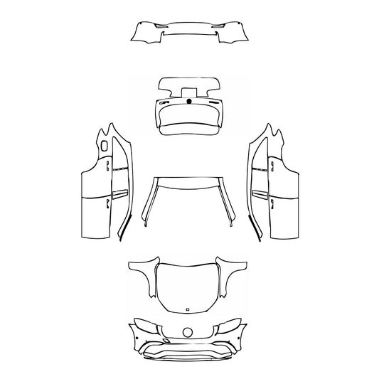 Pre-Cut PPF Mercedes-Benz GLC SUV AMG GLC63 2018 - PPF-Kits