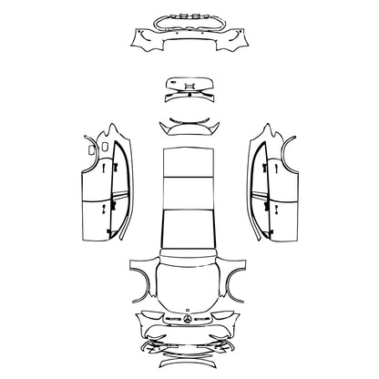 Pre-Cut PPF Mercedes-Benz GLC SUV Extended Wheelbase (GLC L) AMG Line 2025 - PPF-Kits