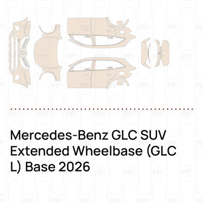 Pre-Cut PPF Mercedes-Benz GLC SUV Extended Wheelbase (GLC L) Base 2026