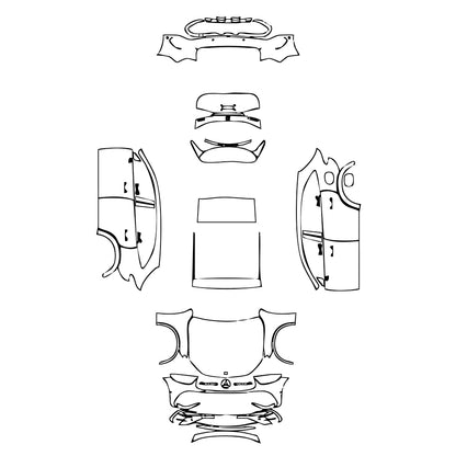 Pre-Cut PPF Mercedes-Benz GLC SUV Standard Wheelbase (GLC) AMG Line 2025 - PPF-Kits