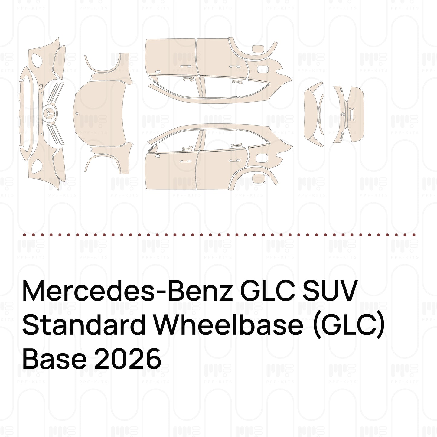 PPF precortado Mercedes-Benz GLC SUV Standard Wheelbase (GLC) Base 2026