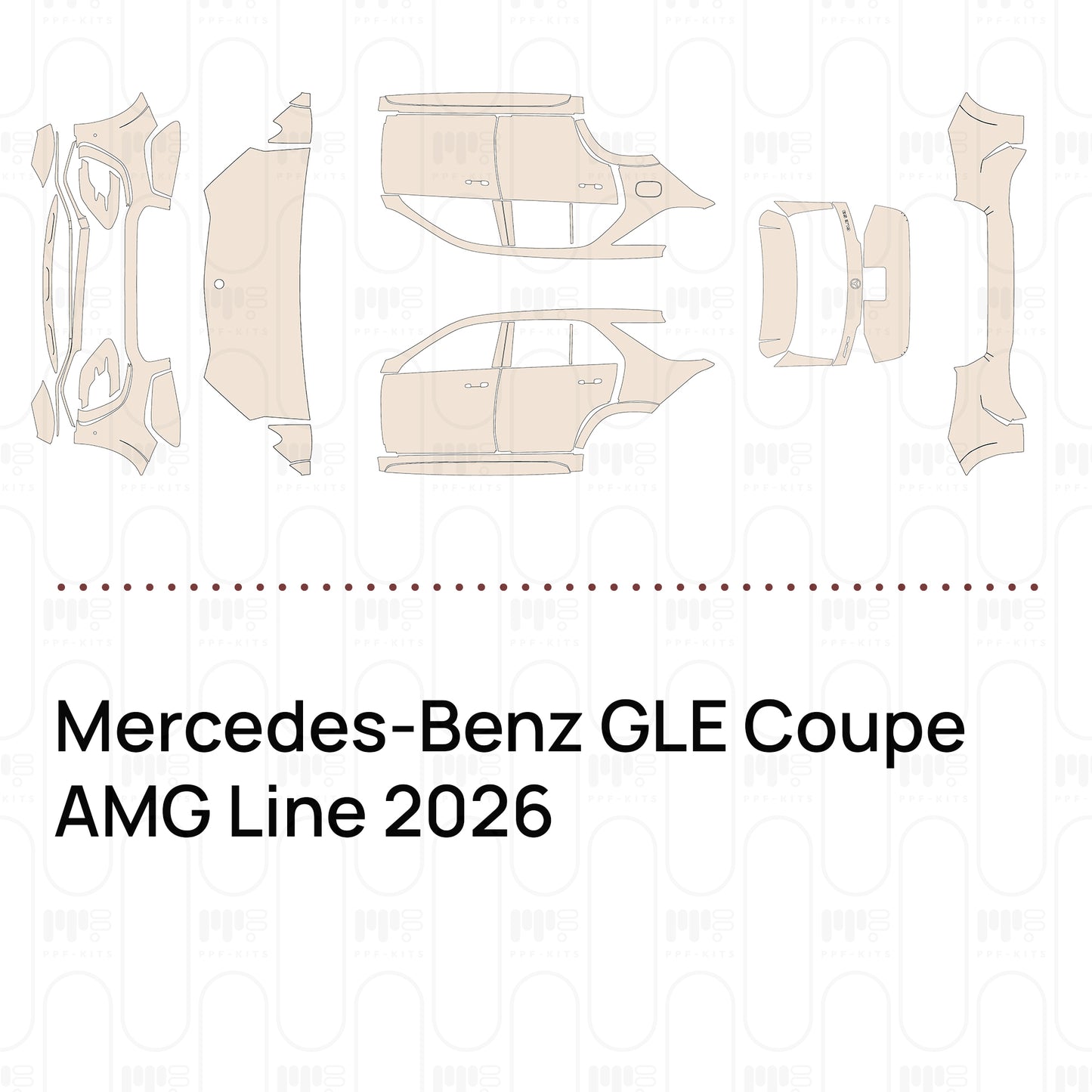 PPF precortado Mercedes-Benz GLE Coupe AMG Line 2026