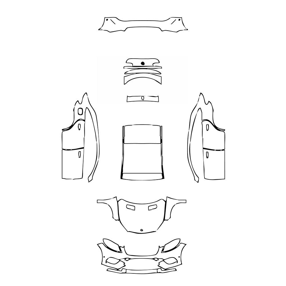 Pre-Cut PPF Mercedes-Benz GLE GLE Coupe AMG GLE 43 2017 - PPF-Kits