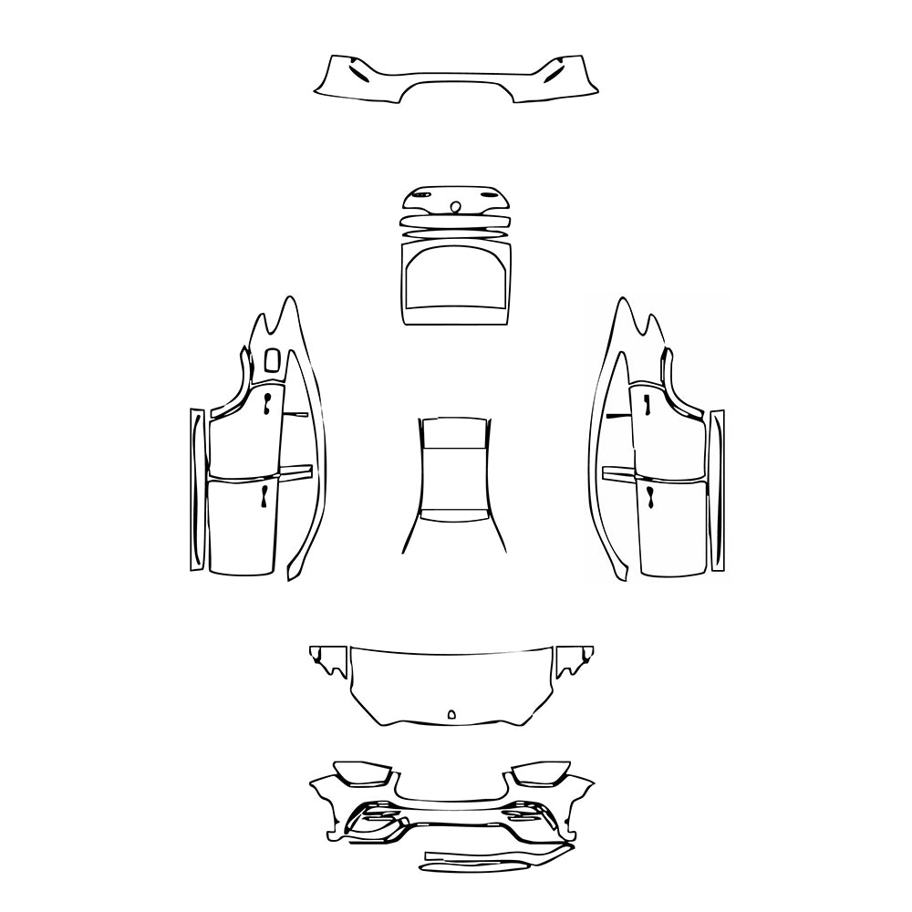 Pre-Cut PPF Mercedes-Benz GLE GLE Coupe AMG GLE 53 2021 - PPF-Kits