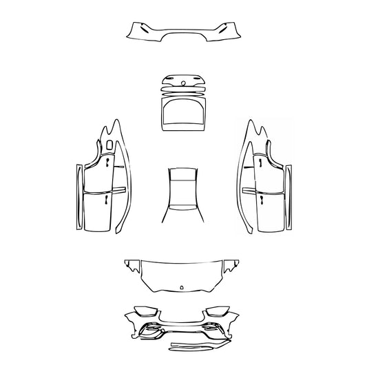Pre-Cut PPF Mercedes-Benz GLE GLE Coupe AMG GLE 53 2021 - PPF-Kits