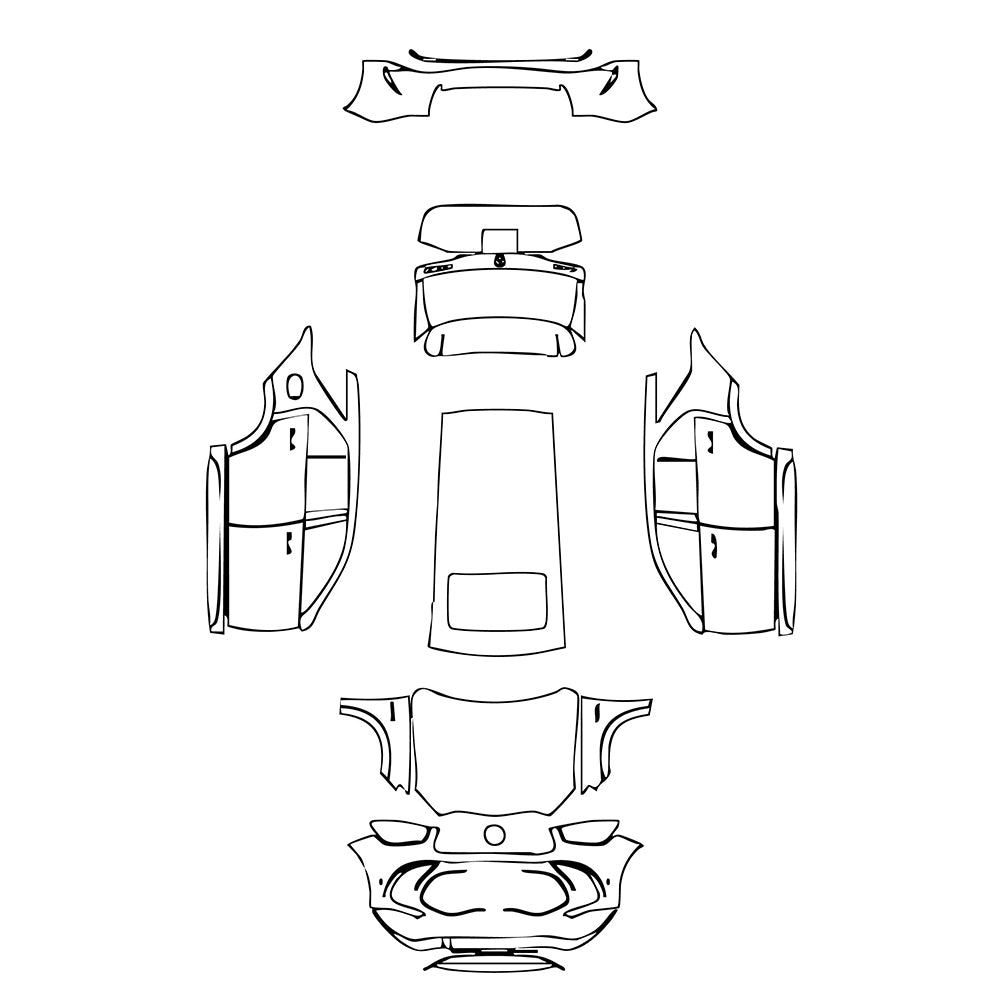 Pre-Cut PPF Mercedes-Benz GLE GLE SUV AMG GLE 63 S 2025 - PPF-Kits