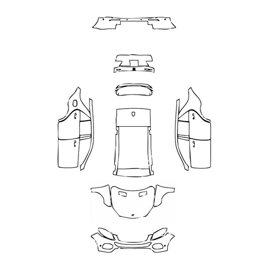 Pre-Cut PPF Mercedes-Benz GLE GLE SUV Base 2017 - PPF-Kits