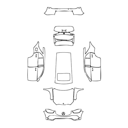 Pre-Cut PPF Mercedes-Benz GLE GLE SUV Base 2021 - PPF-Kits
