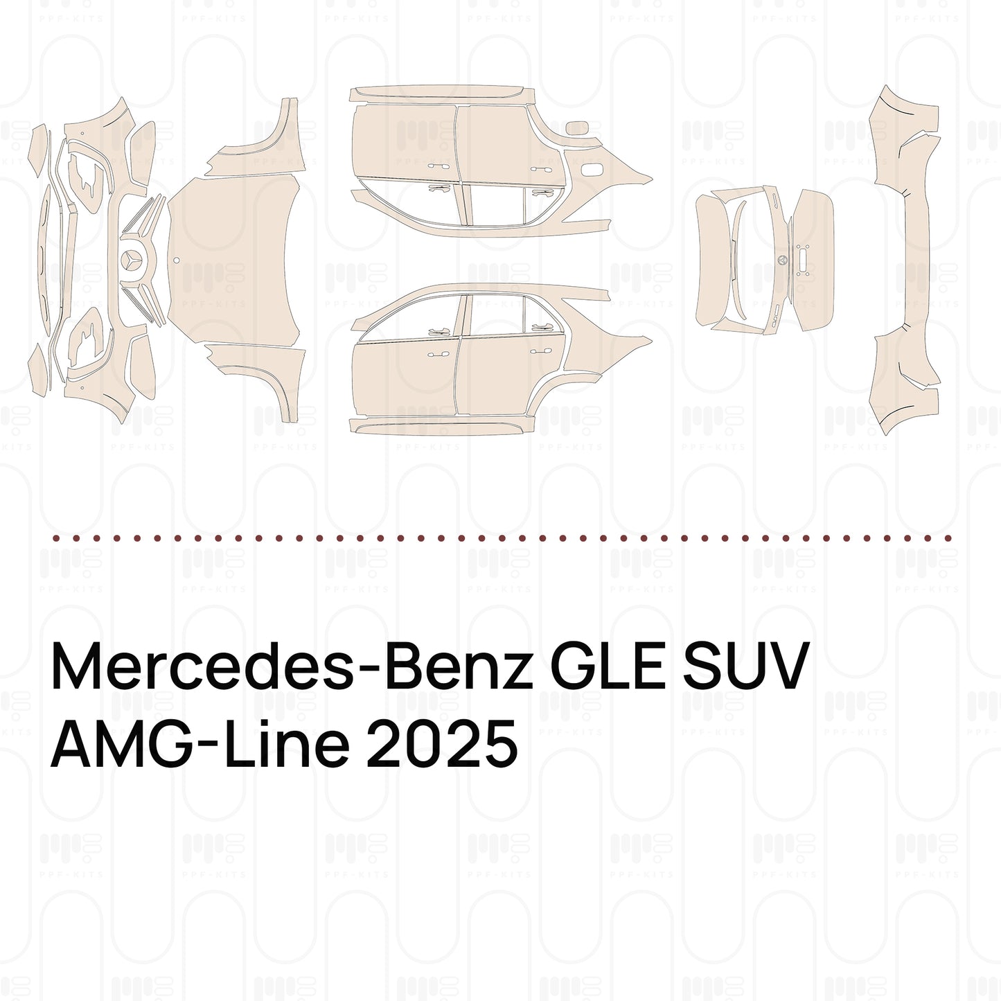 Pre-Cut PPF Mercedes-Benz GLE SUV AMG-Line 2025