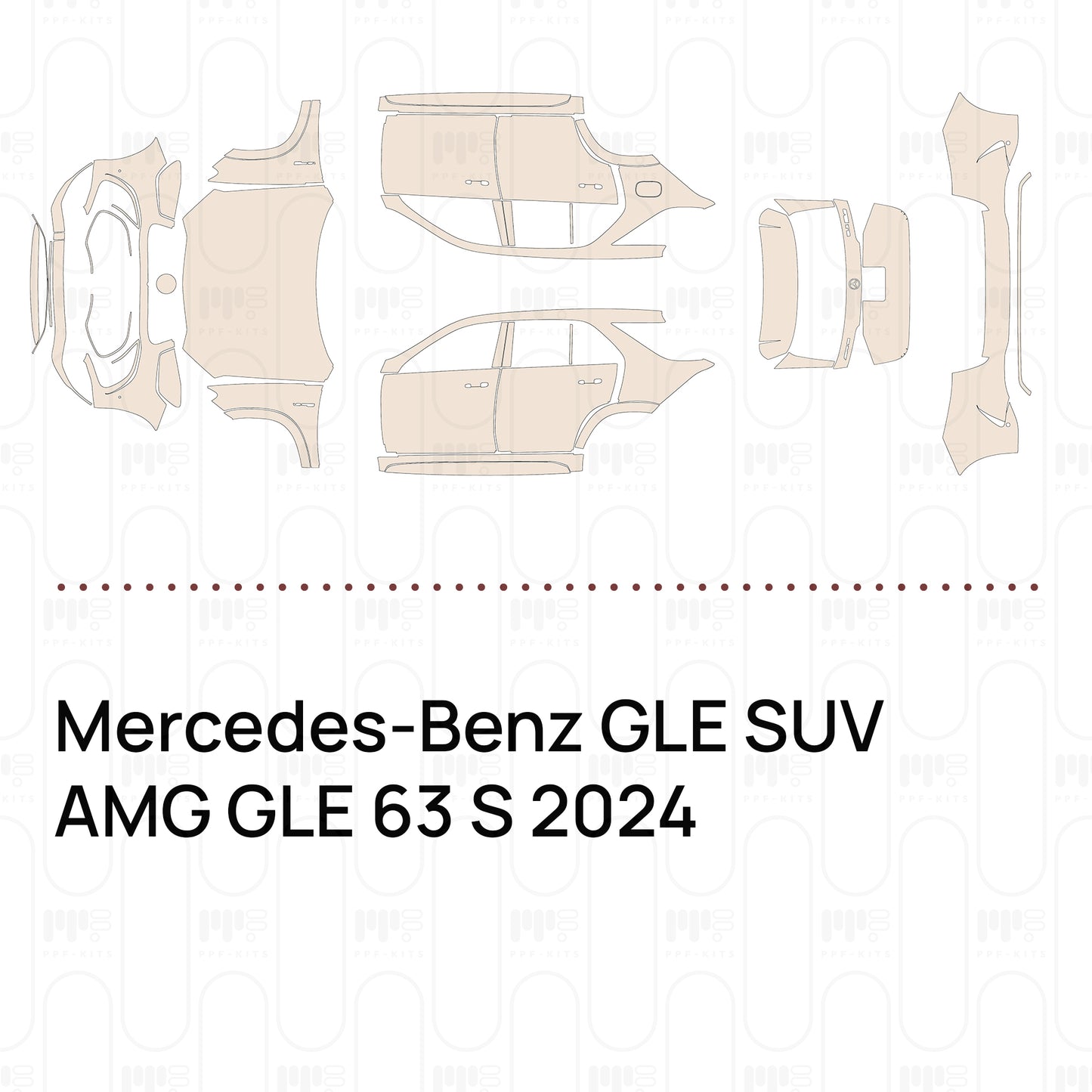 PPF precortado Mercedes-Benz GLE SUV AMG GLE 63 S 2024