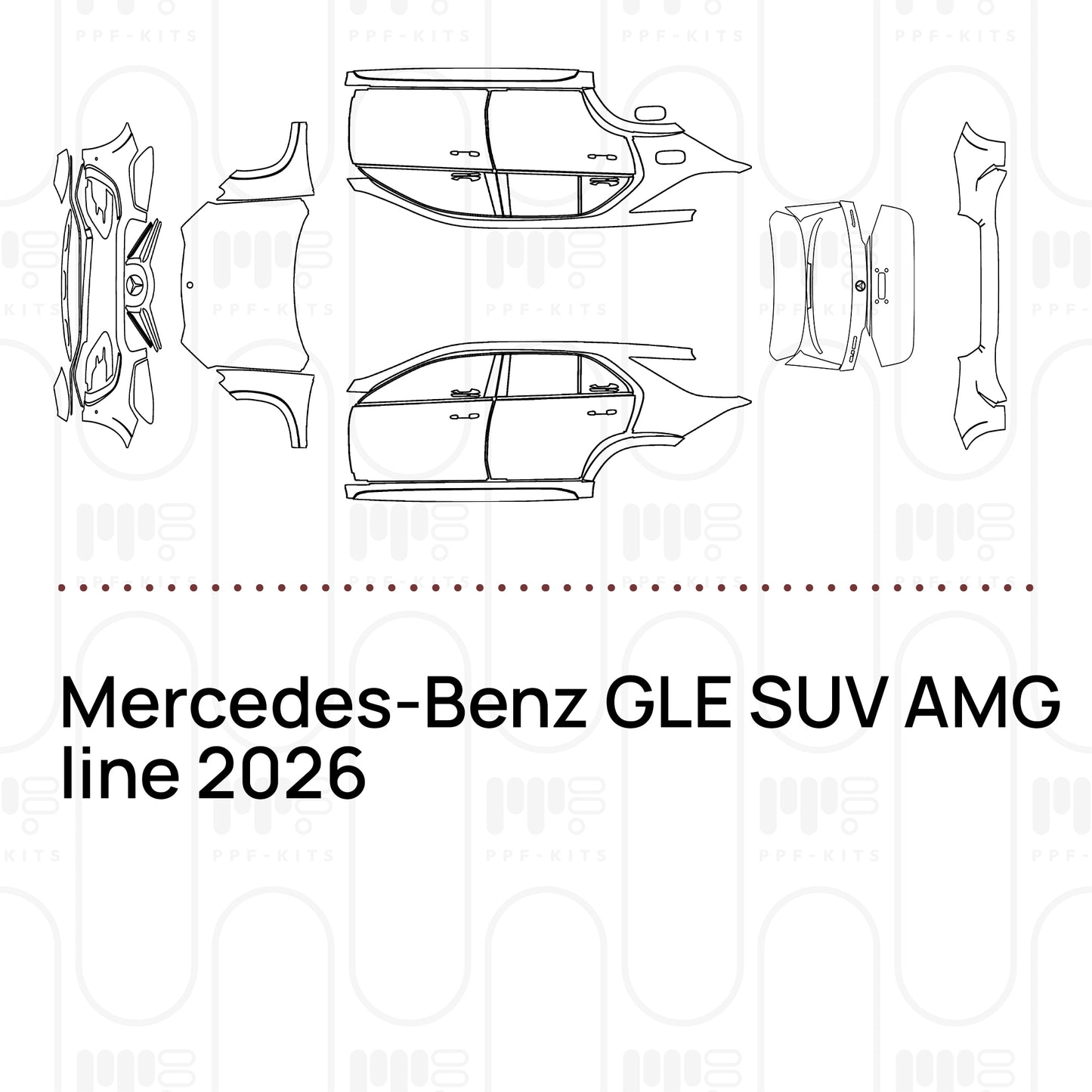 Pre-Cut PPF Mercedes-Benz GLE SUV AMG line 2026
