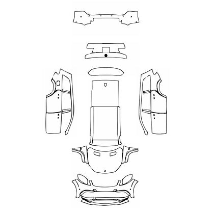 Pre-Cut PPF Mercedes-Benz GLS AMG GLS 63 2016 - PPF-Kits