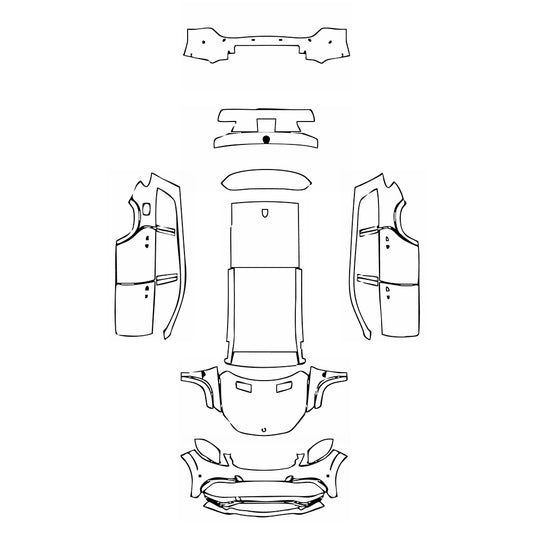 Pre-Cut PPF Mercedes-Benz GLS AMG GLS 63 2019 - PPF-Kits