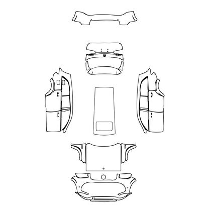 Pre-Cut PPF Mercedes-Benz GLS AMG GLS 63 2025 - PPF-Kits