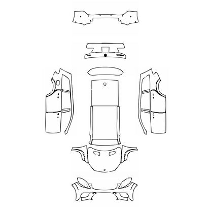 Pre-Cut PPF Mercedes-Benz GLS AMG Line 2019 - PPF-Kits