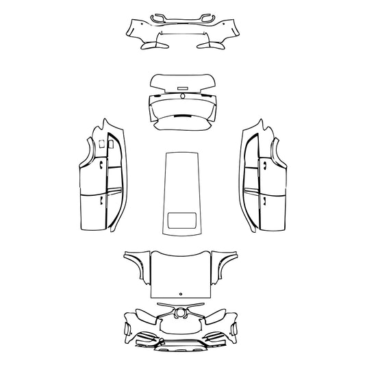 Pre-Cut PPF Mercedes-Benz GLS AMG Line 2023 - PPF-Kits