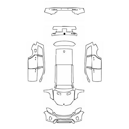 Pre-Cut PPF Mercedes-Benz GLS Base 2019 - PPF-Kits
