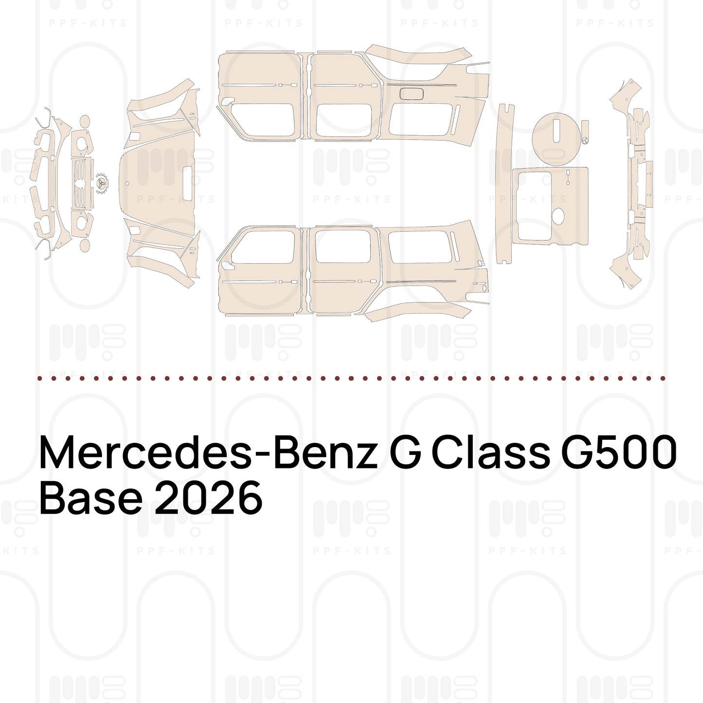 PPF precortado Mercedes-Benz G Class G500 Base 2026