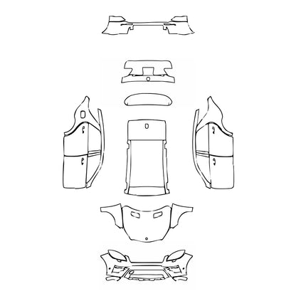 Pre-Cut PPF Mercedes-Benz ML Sport 2014 - PPF-Kits