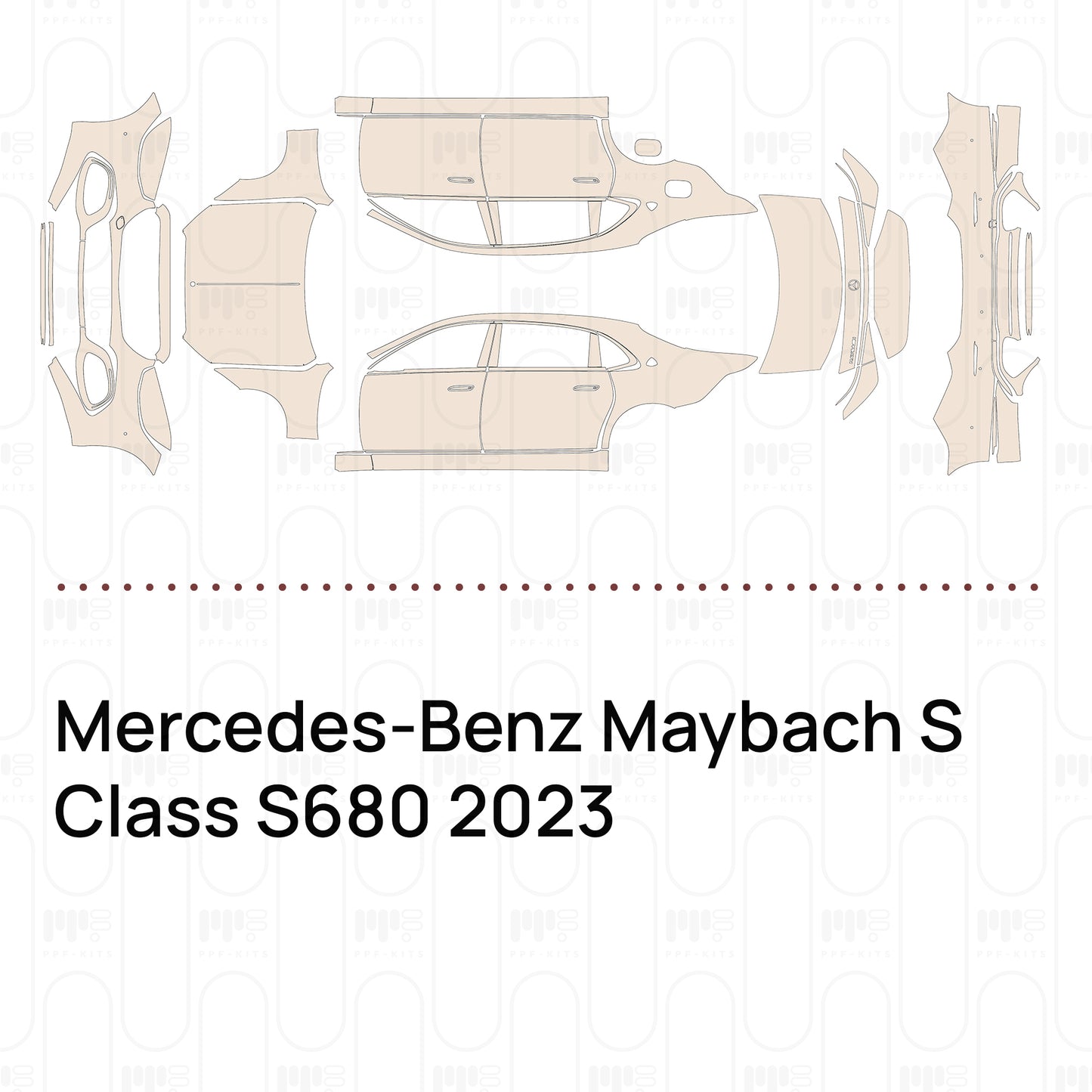 PPF precortado Mercedes-Benz Maybach S Class S680 2023