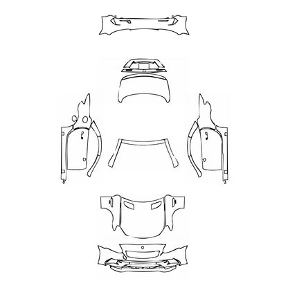 Pre-Cut PPF Mercedes-Benz SLC AMG 43 2017 - PPF-Kits