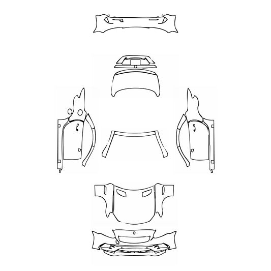 Pre-Cut PPF Mercedes-Benz SLC AMG Line 2019 - PPF-Kits