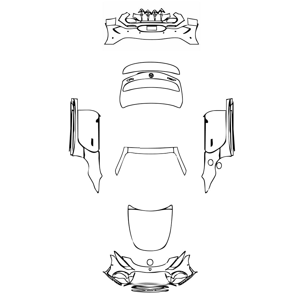 Pre-Cut PPF Mercedes-Benz SL AMG SL55 2024 - PPF-Kits
