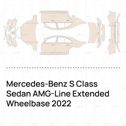 Pre-Cut PPF Mercedes-Benz S Class Sedan AMG-Line Extended Wheelbase 2022