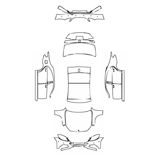 Pre-Cut PPF Mercedes-Benz S Class Sedan Base Extended Wheelbase 2017 - PPF-Kits