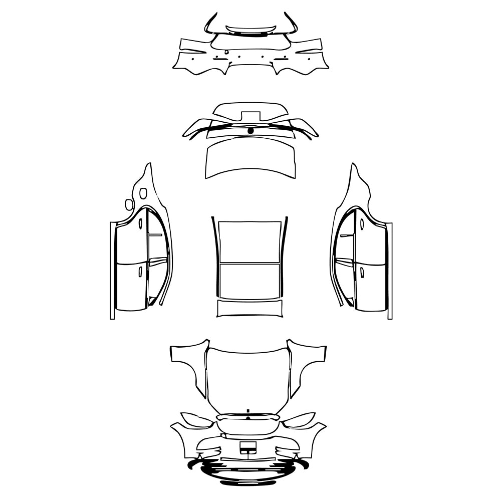 Pre-Cut PPF Mercedes-Benz S Class Sedan Base Extended Wheelbase 2022 - PPF-Kits