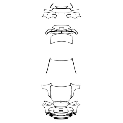 Pre-Cut PPF Mercedes-Benz S Class Sedan Base Standard Wheelbase 2024 - PPF-Kits
