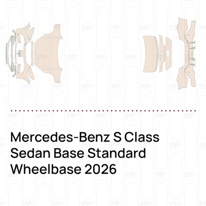 PPF precortado Mercedes-Benz S Class Sedan Base Standard Wheelbase 2026